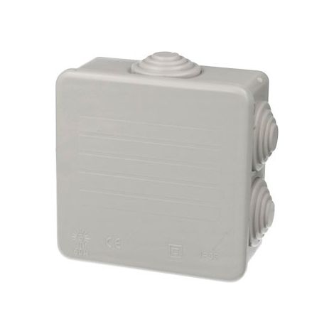 Boîte de dérivation carrée IP55 8 entrées - 80 x 80 x 35 mm - Solera