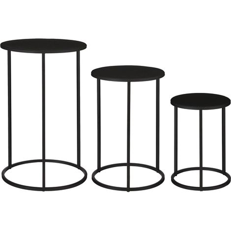 Mica Decorations Table d'appoint Noir H50xl32xL32cm (1/5)