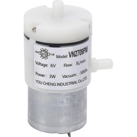 3 Stück DC 6V Membranpumpe 3L/min Mikro-Geräuschlose Vakuumpumpe