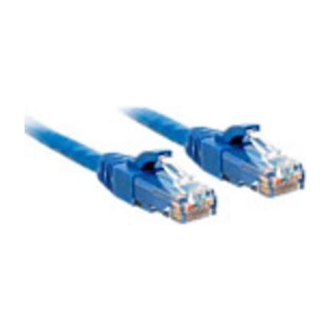 LINDY 48015 RJ45 Câble réseau, câble patch CAT 6 U/UTP 0.30 m bleu 1 pc(s) (1/2)