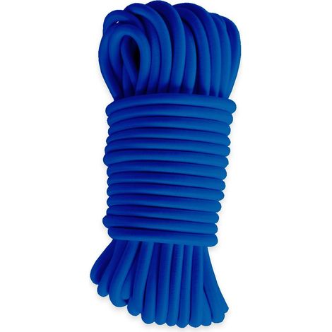Elastisches Gummiseil Blau 80 Meter - Qualität PRO TECPLAST 9SW - Spannseil für Planen mit einem Durchmesser von 9 mm