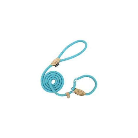 Laisse lasso de dressage réfléchissante pour chien, bleu – (1/4)