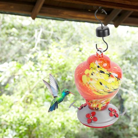 Mangeoire à oiseaux colorée pour cour, outil d'alimentation pour colibris, type G