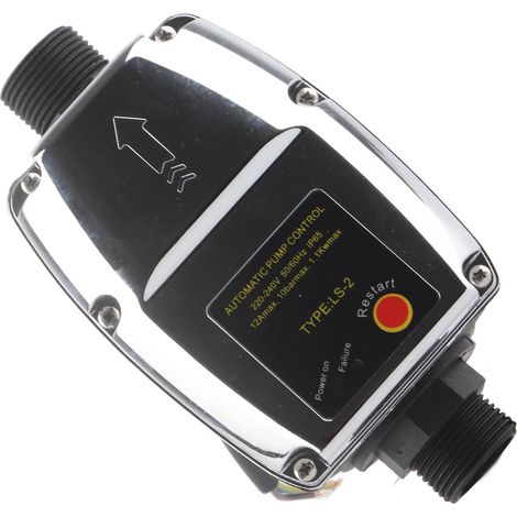 Contrôleur de pompe automatique, filetage G1, protection IP65, détection de fuite, pressostat électronique pour pompe à eau, 110-230 V