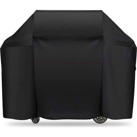 Housse pour barbecue - Protection extérieure - Tissu Oxford imperméable - 190 cm - Noir (1/5)