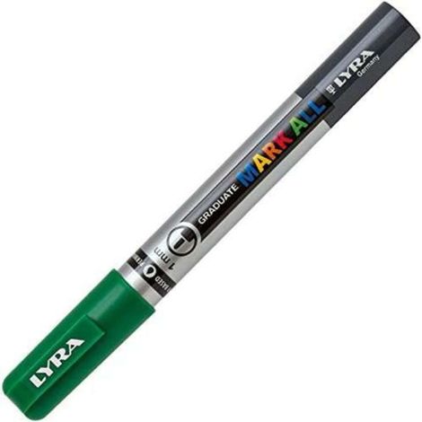 Lyra Mark All Punta Fine 1Mm. Verde Smeraldo X6