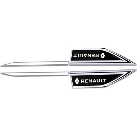 (Noir) Autocollant de protection de carrosserie pour aile de voiture, compatible avec Renault Trafic, Duster, Megane 2, 3, 4, Clio, Fluence, Logan, Captur, Arkana, Zoe RS (1/4)