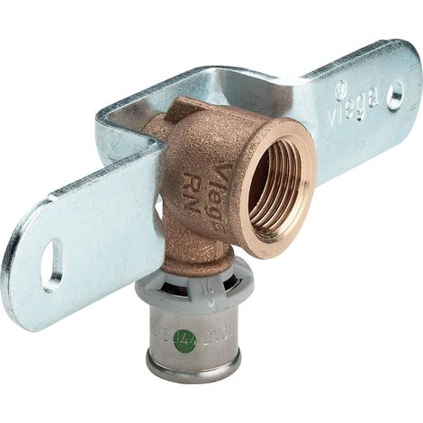 Viega Sanfix Fosta Sanfix P-Unidad de montaje, d 16mm, Rp 1/2 Bronce rojo, Acero galvanizado Modelo 2123, 310561