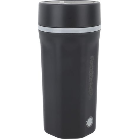 Bouilloire électrique de voyage 300W 500ml, inox 304, mini chauffe-eau automatique pour café, thé ou lait, noir, prise UE 220V 50Hz (1/5)