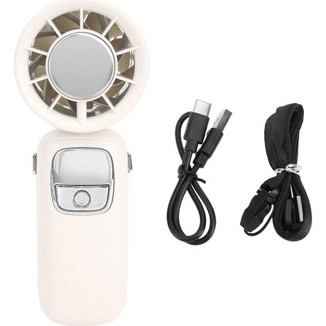 Zusammenklappbarer Hänge-Turboventilator mit 100 Geschwindigkeitsstufen für intensive Kühlung (beige) (1/5)