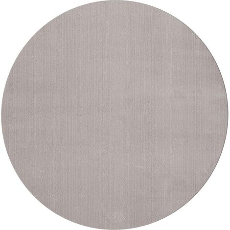 FLOORNOVO Hochflor Teppich rund einfarbig - Ø 120 cm - Besonders Weicher Teppich Wohnzimmer & Badezimmerteppich - Pflegeleicht - vielseitig einsetzbar im Innenbereich (1/2)