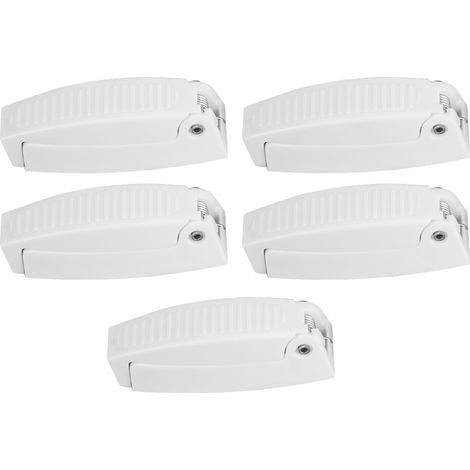 Serrure de porte pour RV - 5 pièces ABS blanc - pour motorhome, camper, caravan (1/5)