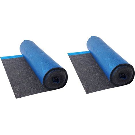 Base para Suelo de 37,2 m², Relleno de 3 mm para Suelo Laminado con Barrera de Vapor, Película de Fibra y PE de Alta Resistencia, Insonorizante y Antirruido para Suelos de Vinilo y Madera (1/5)