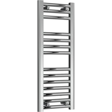 Reina Diva Chrome Electric Towel Rail 800mm High x 300mm Wide (+ Chrome Thermostatic Touch Element) (1/5)