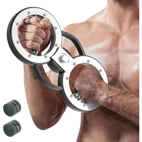 En acier électroplaqué burn machine appareil de musculation des bras résistance réglable 12 LBS pour gym à domicile (1/5)