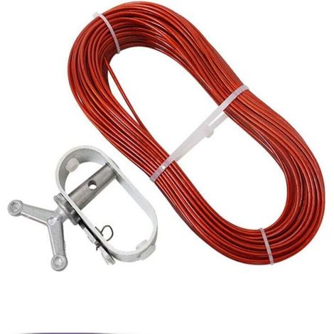 1 Set Winter-Poolabdeckungs-Kabelwinden-Set Sicherheitszubehör für Aufstellpools Einfache Installation mit Kabel für runde Pools (1/4)