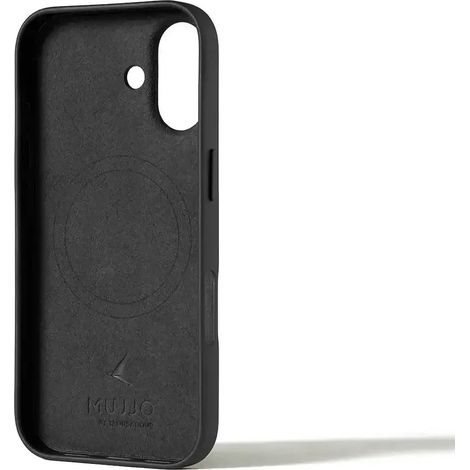 Mujjo – Volllederhülle für iPhone 17 / Air / Pro / Pro Max – Lederhülle für iPhone 17 Pro Max / Schwarz (1/5)