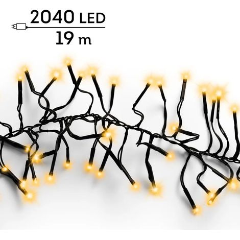 LED Lichterkette Cluster warmweiß für den Außenbereich 19 m (1/5)