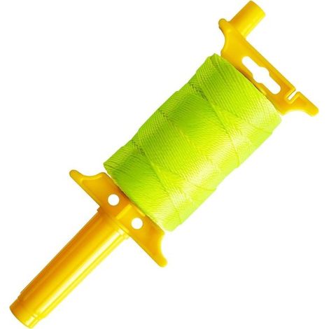 1 pièce dévidoir de ligne rechargeable, corde en nylon fluorescente 183 m, pour jardinage maçonnerie et chantier extérieur (1/5)