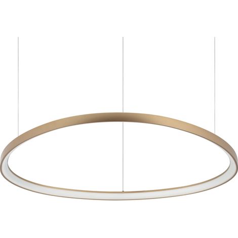 Ideal Lux Sospensione Gemini 1 luce LED integrato ottone metallo