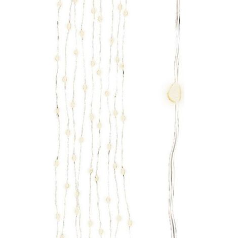 Micro led à fils joints pour extérieur Argent/Blanc dim 100 cm-100L