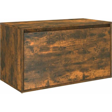 Maison Exclusive - Flurbank 80x40x45 cm Räuchereiche Holzwerkstof (1/5)