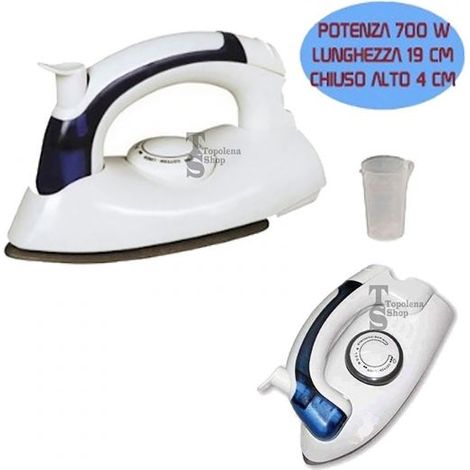 FERRO DA STIRO VIAGGIO PORTATILE 700W SPRAY VAPORE A SECCO MARE VACANZE