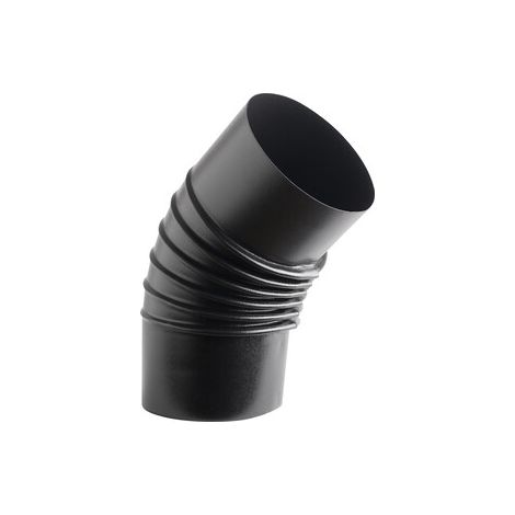 CURVA PORCELLANATA PIEGHETTATA 45 D 12CM NERO OP CLASSIC