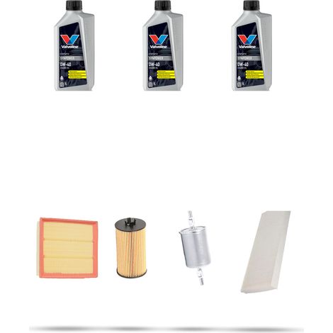 Kit tagliando 4 FILTRI e 3L OLIO compatibile con Opel Corsa C 1.0i 12V 43kw Dal 2000 (1/5)