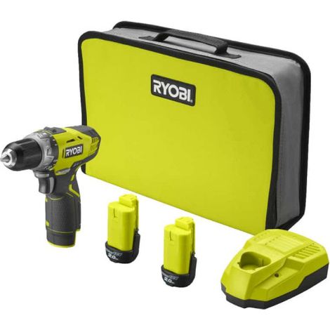 Trapano avvitatore RYOBI 12V - 2 batterie 2.0Ah - 1 caricatore RCD1201-220S (1/9)