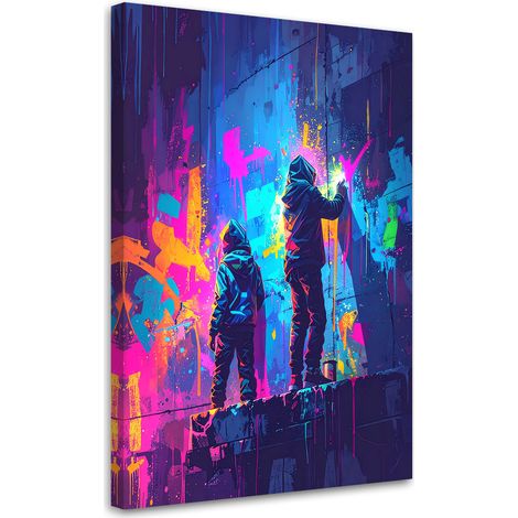 Wandbild Graffiti Street Art Abstrakt 40x60 cm (1/5)