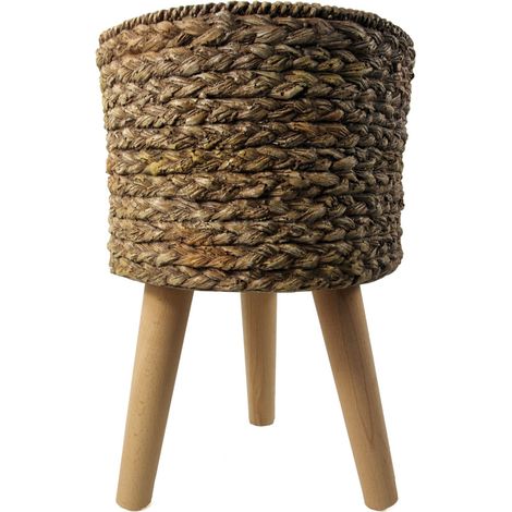 39cm x 26cm Woven Effect Composite Large Planter (1/4)