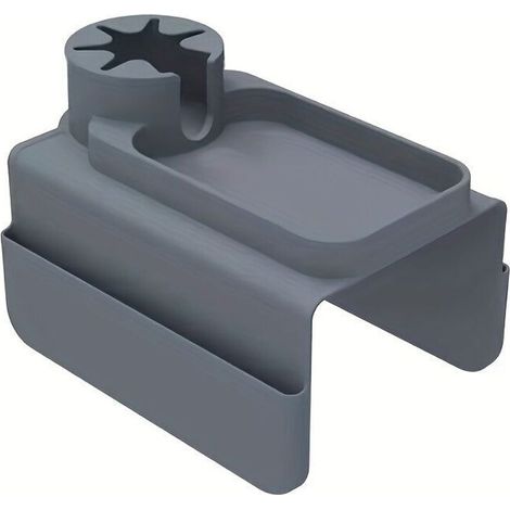 ALLIANDISOrganisateur Canapé Multifonction Plateau Antidérapant Résistant Chaleur - Porte-Gobelet Téléphone Poches Télécommandes - Idéal pour Salons & Chambres gris (1/4)