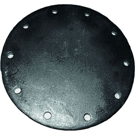 Citrin Solar Flanschdeckel DN 110, LK 150mm emailliert, mit Muffe 1 1/2"