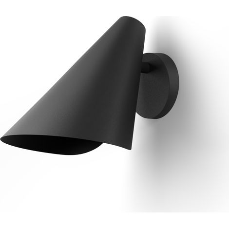 Aplique de pared orientable en negro (1/5)