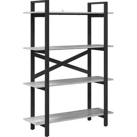Maison Exclusive - Bücherregal Graues Sonoma 100 x 33,5 x 140 cm