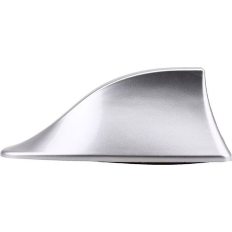 Antenne Requin Antenne D'aileron de Requin Universelle Antenne de Voiture avec AM FM Radio Signal Base étanche (Argent) (1/4)
