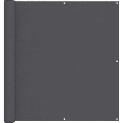 Toldo para balcón tela oxford gris antracita 120x400 cm vidaXL