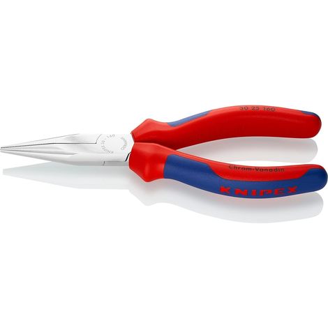 Pince à becs longs chromée avec poignées confort 160 mm, 30 25 160 (1/5)