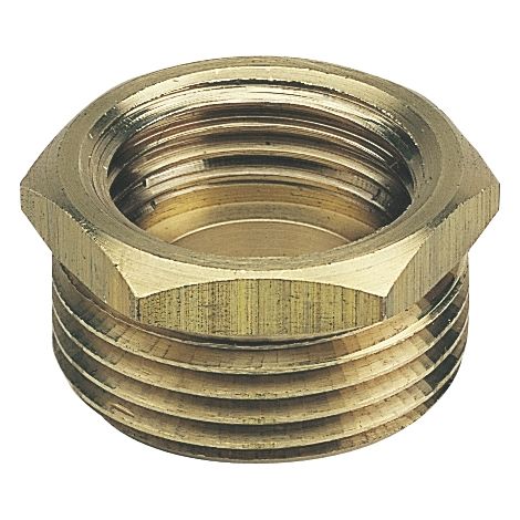 Reducción Hexagonal Macho - Hembra Latón  Medidas  Accesorios Fontanería: 3/8-1/4
