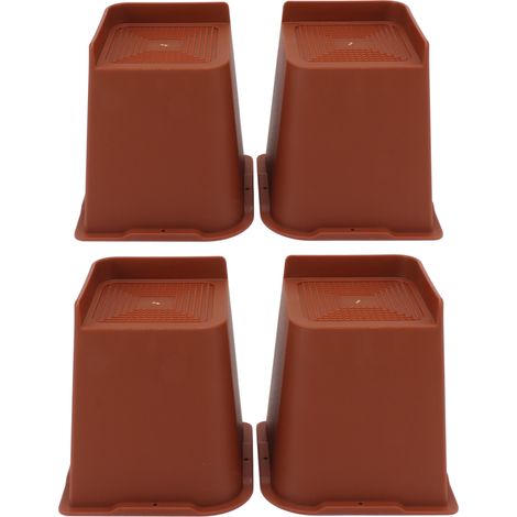 Meubles de chambre extra hauts, résistants, en forme de L, de 15 cm (6 pouces), antidérapants. (1/5)