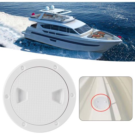 Abgerundete ABS-Deckabdeckung mit Inspektionsluke für Yachten, Wohnmobile und Boote (4 Zoll) (1/5)
