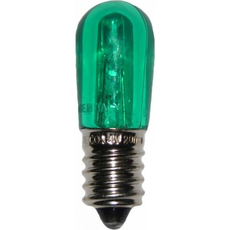 Lampadine a led e14 vari colori, portalampade p74 e cavo elettrico per luminarie colore: verde