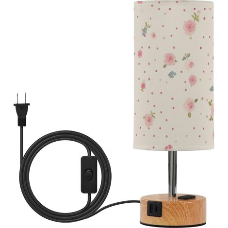 linqin Petite lampe de table pour chambre à coucher, chevet avec (1/5)