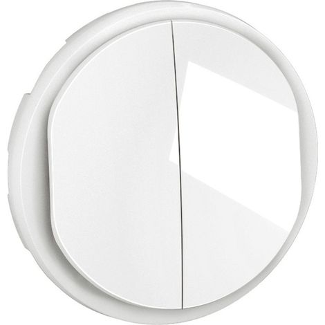 Legrand CB3001 Céliane illuminated double push-button cover plate NO+NF - White