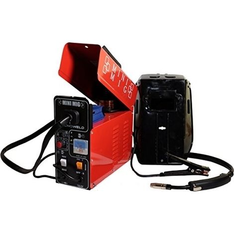 Saldatrice a filo NO GAS compatto 95amp TecnoWeld By Awelco - MINI MIG 11002