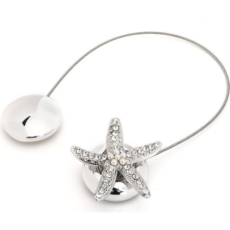 Elegante magnetische Gardinenclips mit Strasssteinen, ein einzigartiges Deko-Accessoire