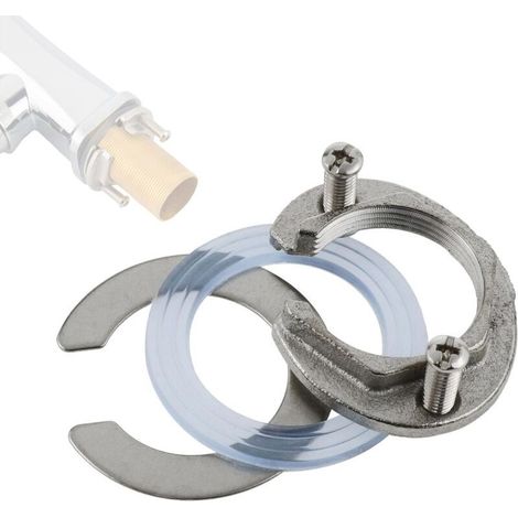 Stainless steel fixing nut kit for taps, preventing kitchen and bathroom taps from loosening. (1/5)