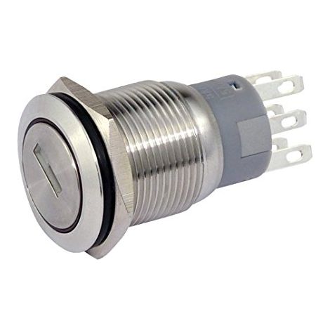 BLANCHES 207044 INTERRUPTEUR À CLÉ MÉTAL 19 MM 2 X DESIGN FERME-PORTE, 2 X DÉCAPSULEUR