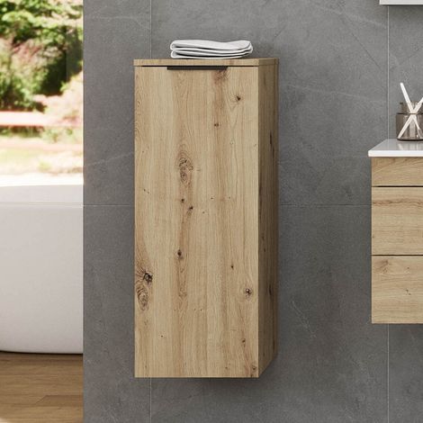 Pensile bagno sospeso 85 cm in rovere naturale  LAC-EFESTO-80 kamalu (1/4)
